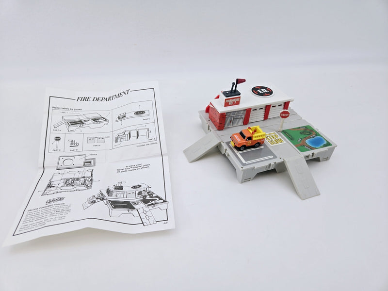 Micro Machines Fire Department Travel City Galoob 1988 100% Complete