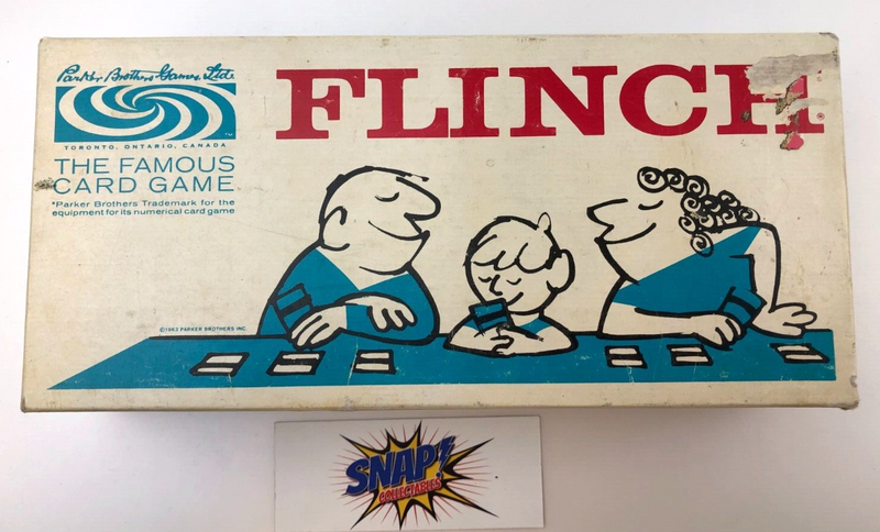 Vintage Flinch The Famous Card Game 1963 Parker Brothers Open Complete See Photo