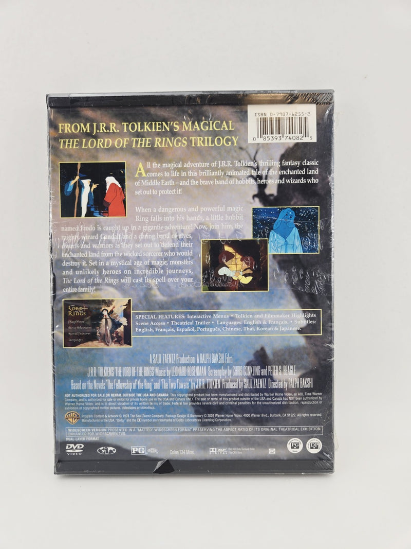 The Lord Of The Rings 1978 Animated DVD Snap Case New Sealed