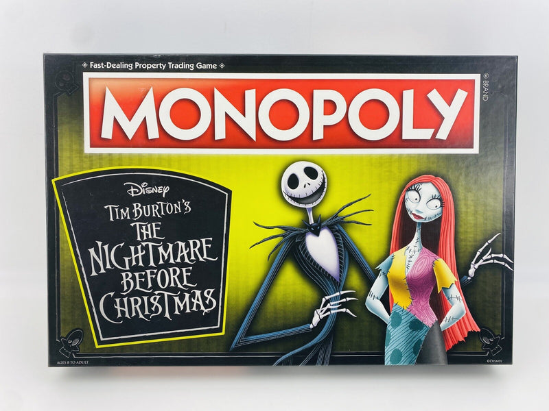 Monopoly Disney Tim Burton's The Nightmare Before Christmas Minty 100% Complete