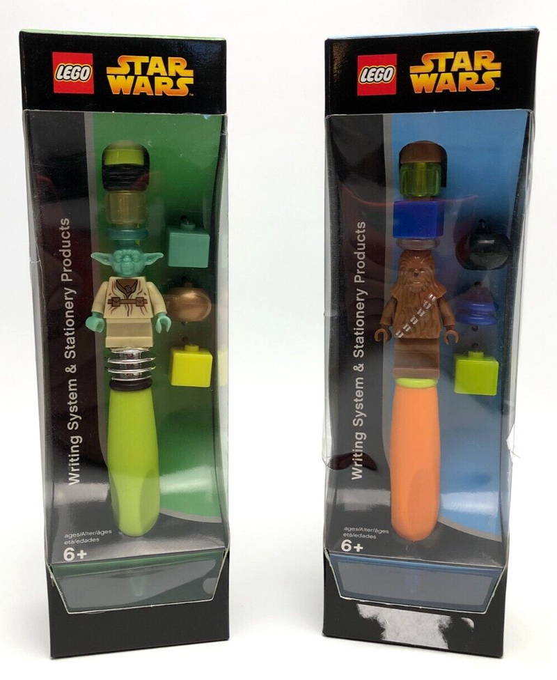 Yoda & Chewbacca Pens Lego Star Wars 2005 Lego