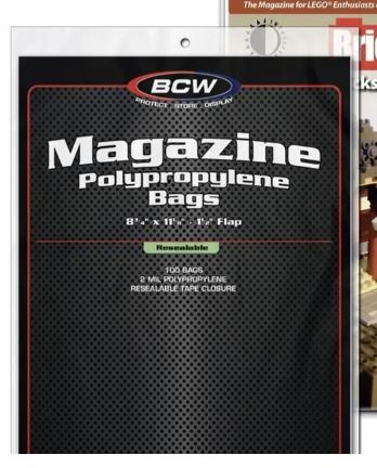 BCW Resealable Magazine Bags