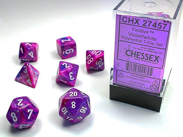Festive 7-Die Ste Violet/White