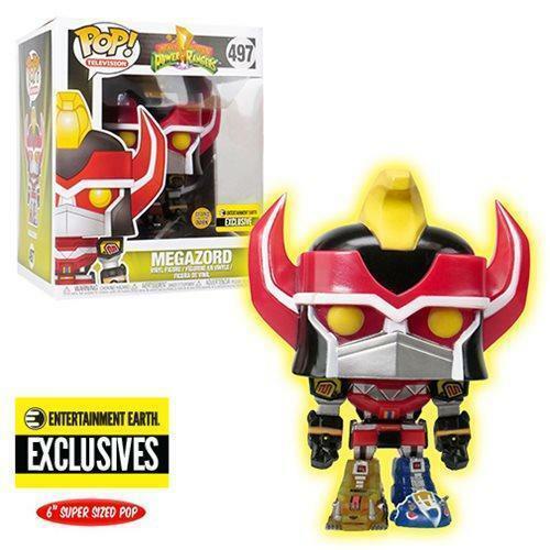 OPEN BOX MEGAZORD GIANT SIZED GLOW IN THE DARK FUNKO POP!