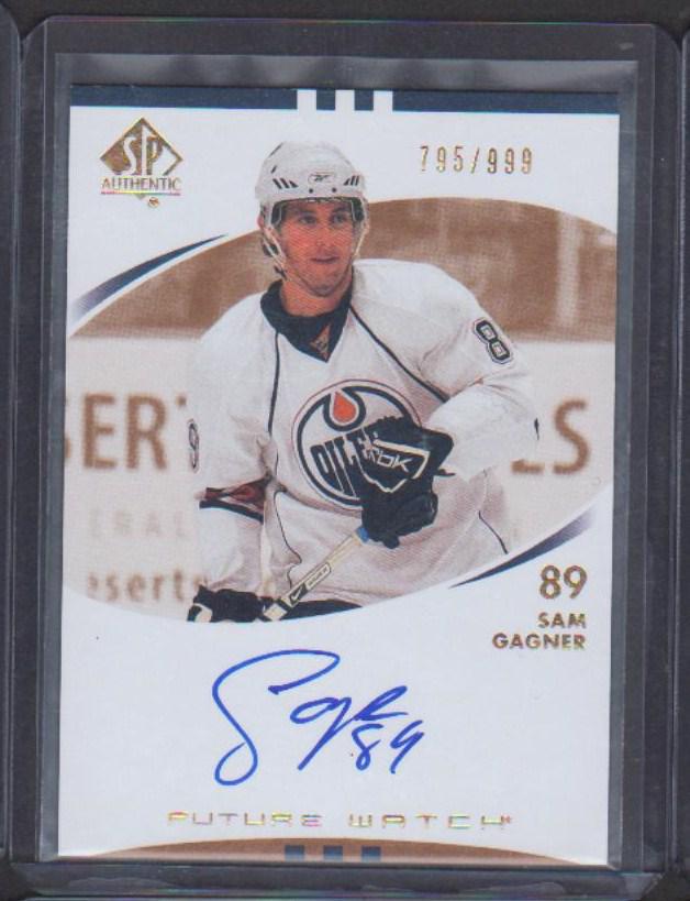 2007-08 SP Authentic #213 Sam Gagner AU RC