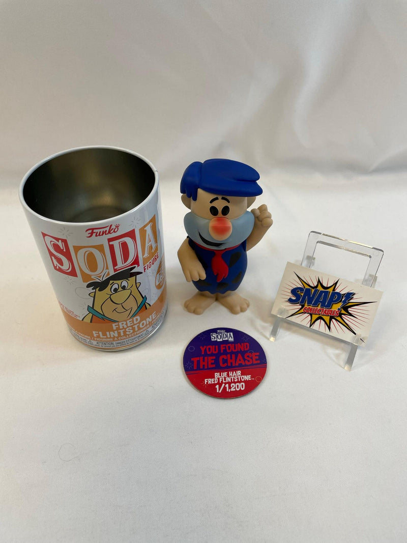 Blue Hair Fred Flintsone (Chase 1/2000) - Funko Soda - 2020 Funko