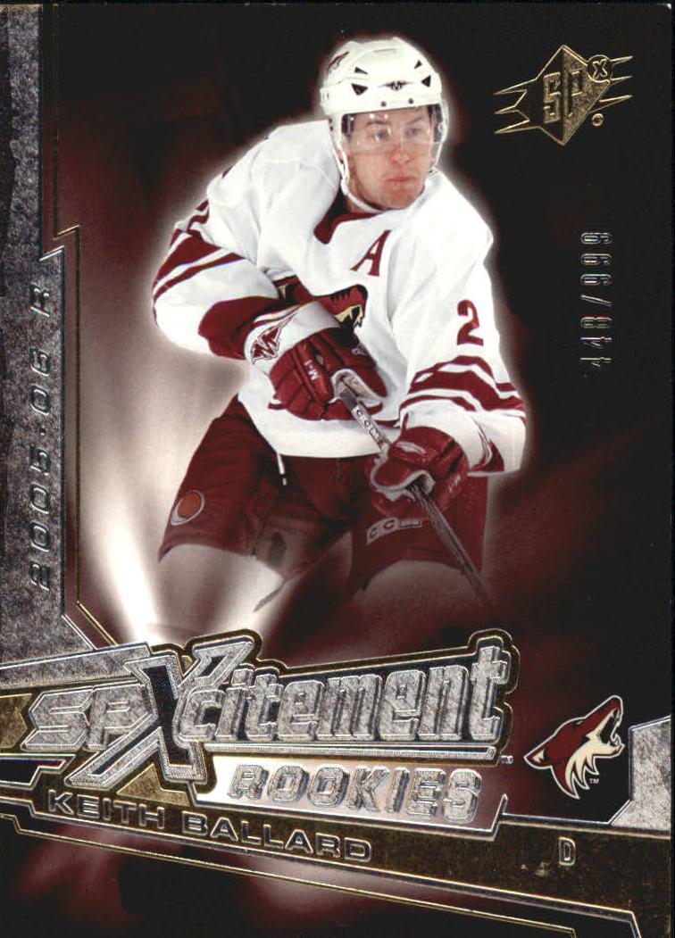2005-06 SPx Xcitement Rookies #XRKB Keith Ballard
