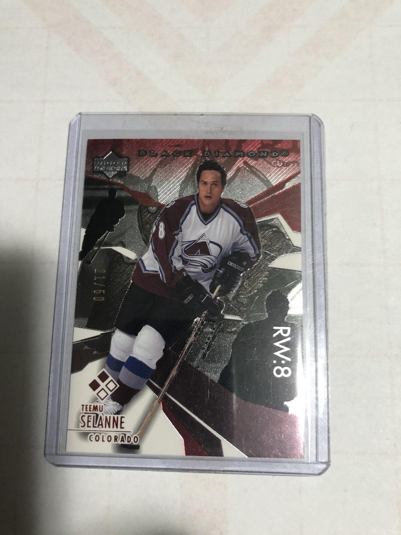 2003-04 Black Diamond Red #107 Teemu Selanne