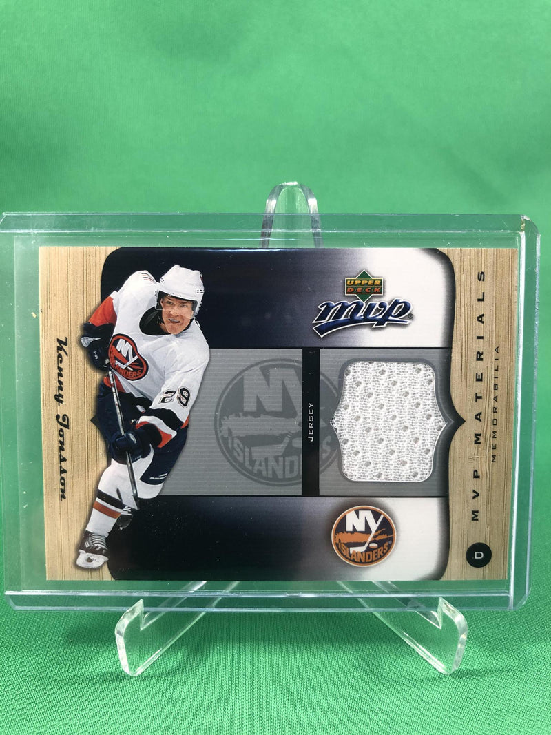 2005-06 Upper Deck MVP Materials #MKJ Kenny Jonsson