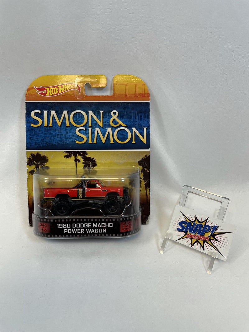 1980 Dodge Macho Power Wagon - Simon & Simon - Hot Wheels -2012 Mattel BDT79