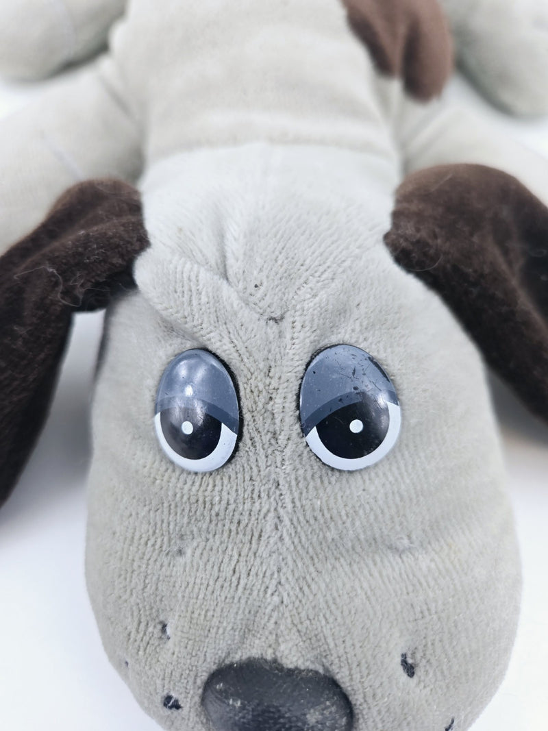 Vintage 1985 Plush POUND PUPPY Gray  With Black Spots TONKA 17” Plush Toy