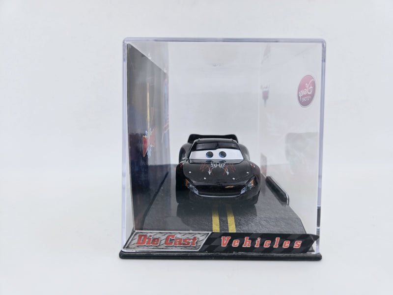 Disney Store Pixar Cars Acrylic 1:43 Exclusive Black Lightning McQueen