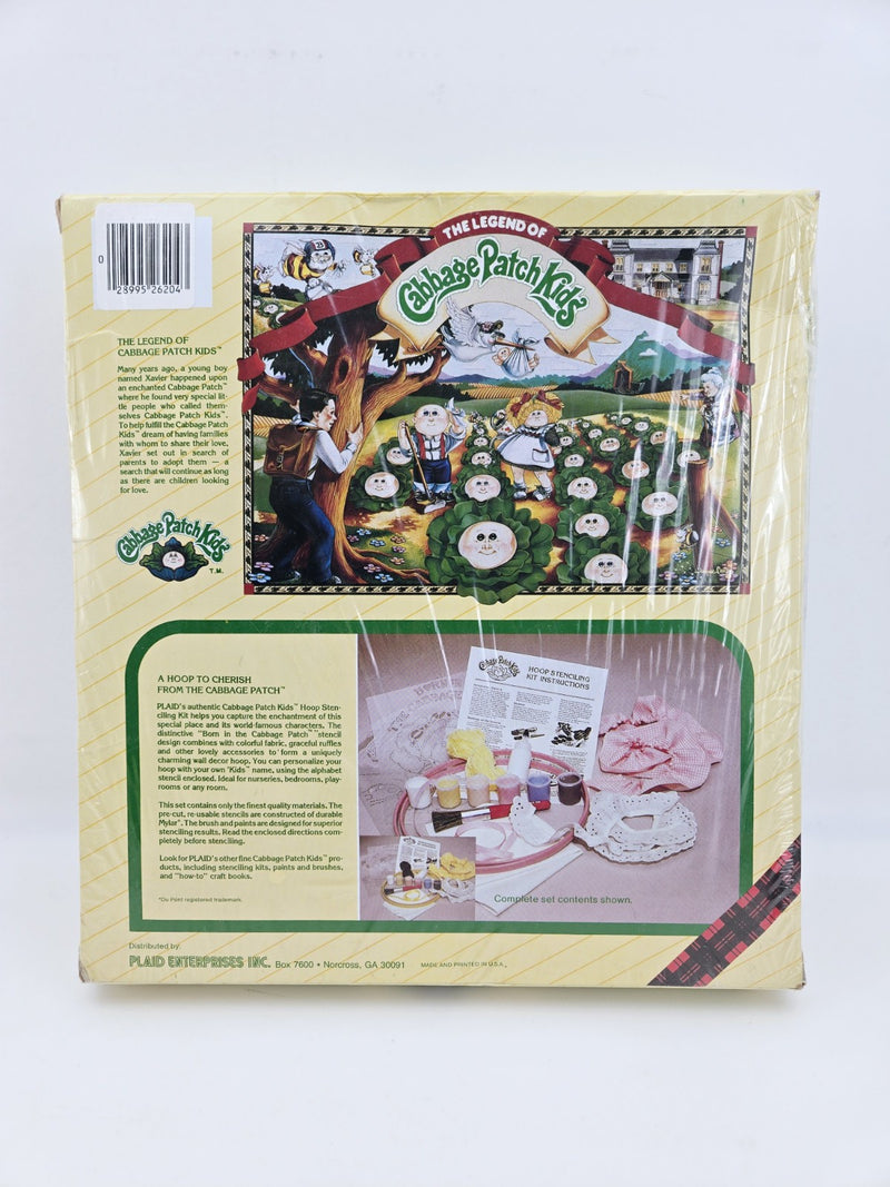 1984 Cabbage Patch Hoop Stenciling Kit ~ New! Sealed