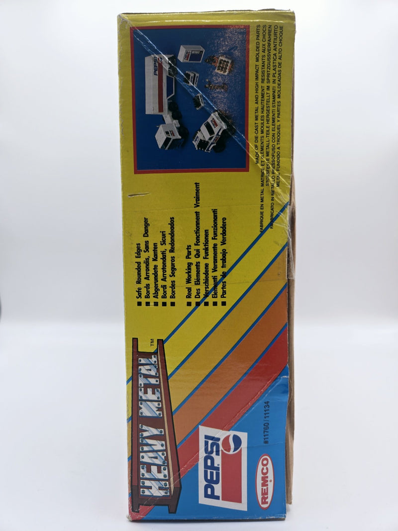 REMCO PEPSI HEAVY METAL DELIVERY TRUCK TOY PLAYSET  11134 TUFF STUFF 1990