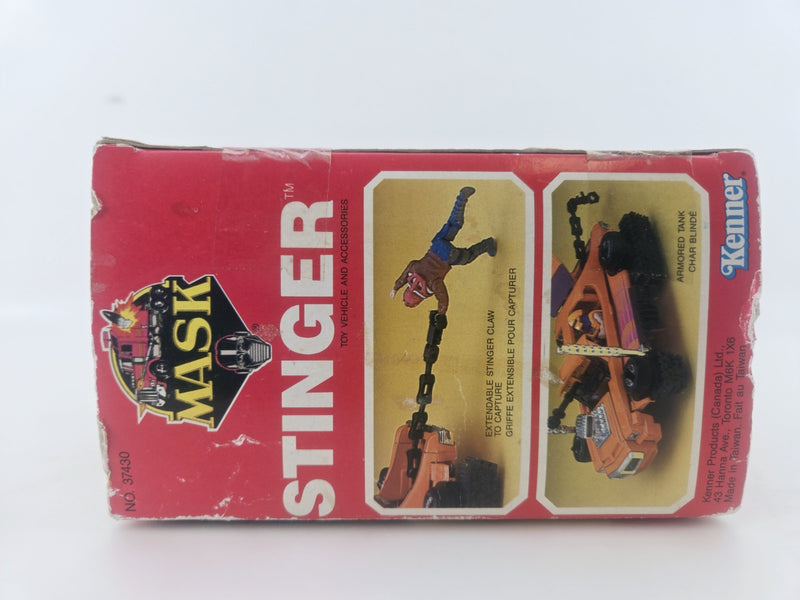 M.A.S.K. Stinger Venom  Armored Tank Bruno Sheppard Canadian  Box Kenner 1985
