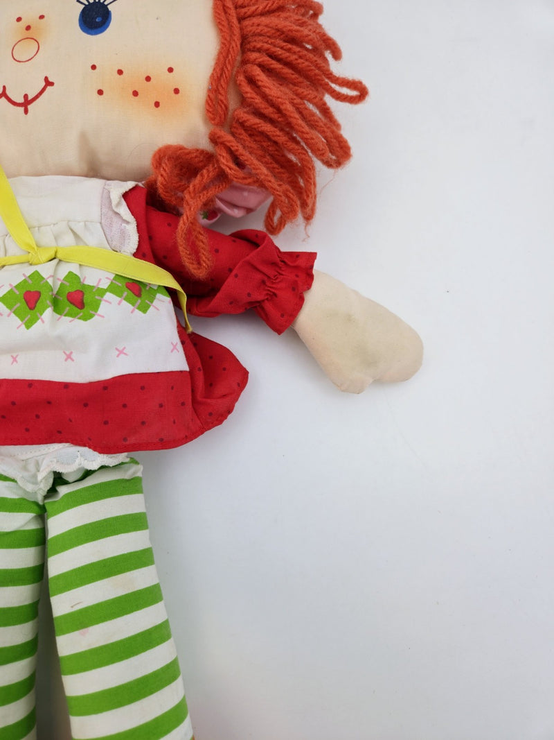 Vintage Strawberry Shortcake Plush Rag Doll Kenner American Greeting 1980 16"