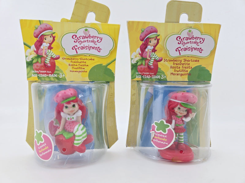 Hasbro Strawberry Shortcake 2008 American Greetings Mini Doll Pvc Lot Of 2