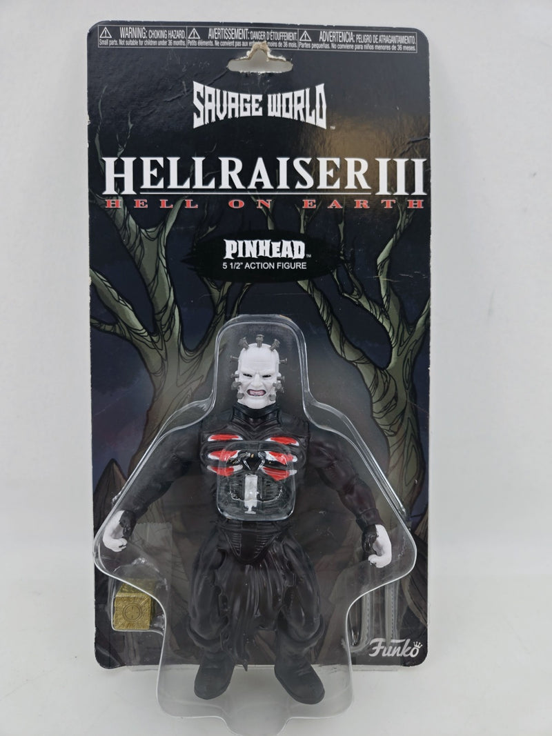 PINHEAD Hellraiser 5.5" Funko Savage World Action Figure w/Lament Box NEW SEALED