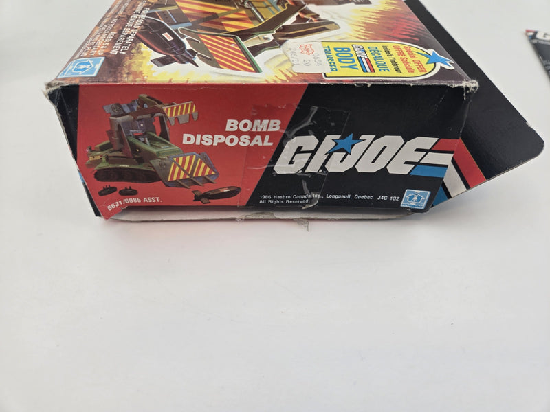 1986 G.I. JOE BOMB DISPOSAL 100% COMPLETE w CANADA BOX BODY TRANSFER OFFER RARE