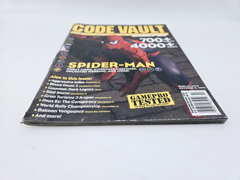 GamePro Code Vault Magazine Sept/Oct 2002 Spiderman Cheats Tips Tricks Video PS2