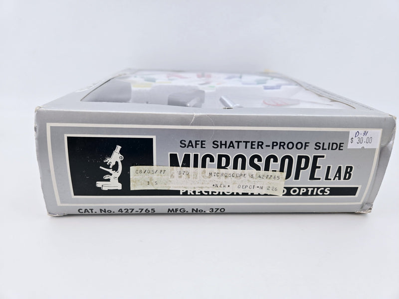 Vintage 300x Microscope Lab Precision Tested Optics Creative Science Consumers