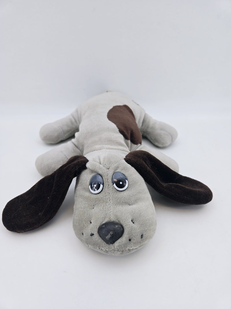 Vintage 1985 Plush POUND PUPPY Gray  With Black Spots TONKA 17” Plush Toy