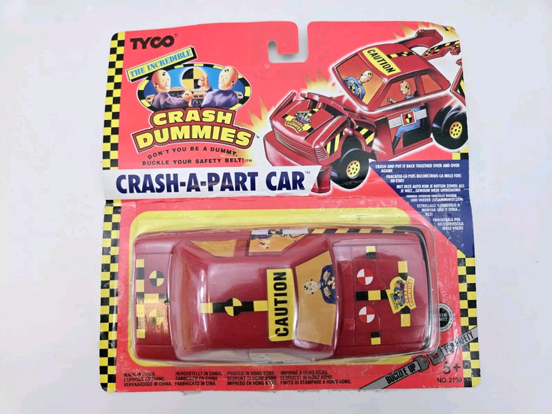 Tyco Incredible Crash Dummies Crash-A-Part Red Car 1992 No.2109 Vintage New RARE