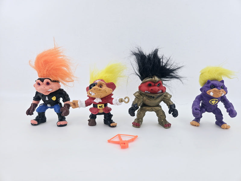 Trolls Battle Trolls Vintage Hasbro Lot of 4 Original Action Figures 1992 Lot 1