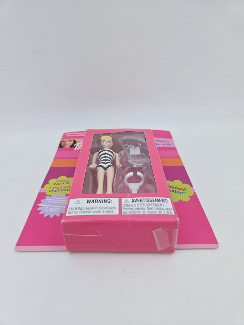 Barbie Keychain Swimsuit Barbie Collectible Doll Miniature 2002 Basic Fun Sealed