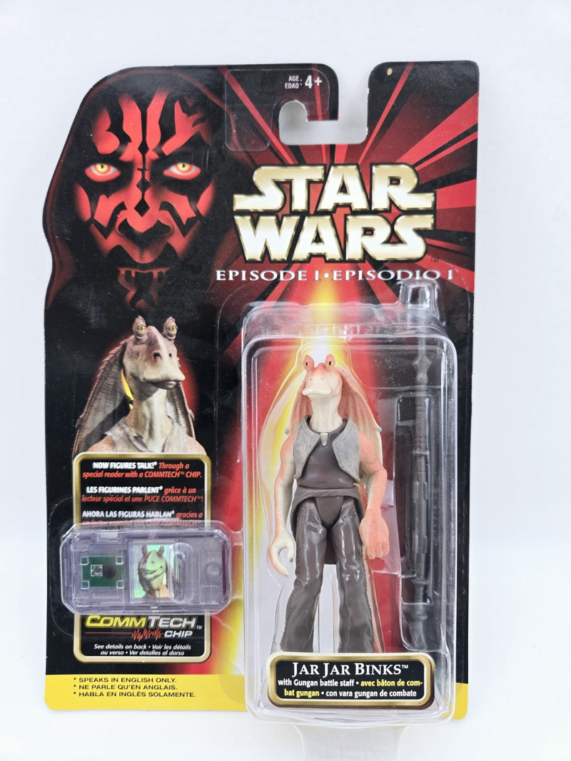 Star Wars Episode 1 Jar Jar Binks 3.75" Action Figure 1998 Hasbro New Sealed
