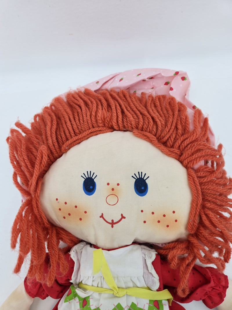 Vintage Strawberry Shortcake Plush Rag Doll Kenner American Greeting 1980 16"