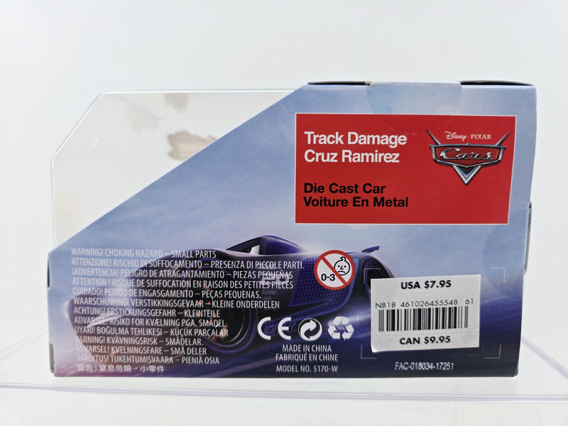 Disney Store Pixar Cars Chaser Series 1:43 Track Damage Cruz Ramirez