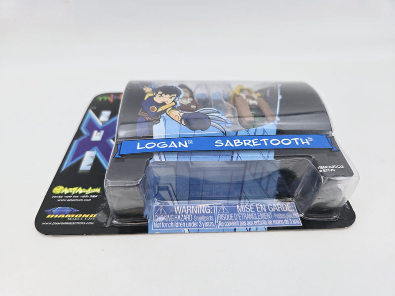 Marvel Minimates Logan Sabertooth Action Figure 2 Pack