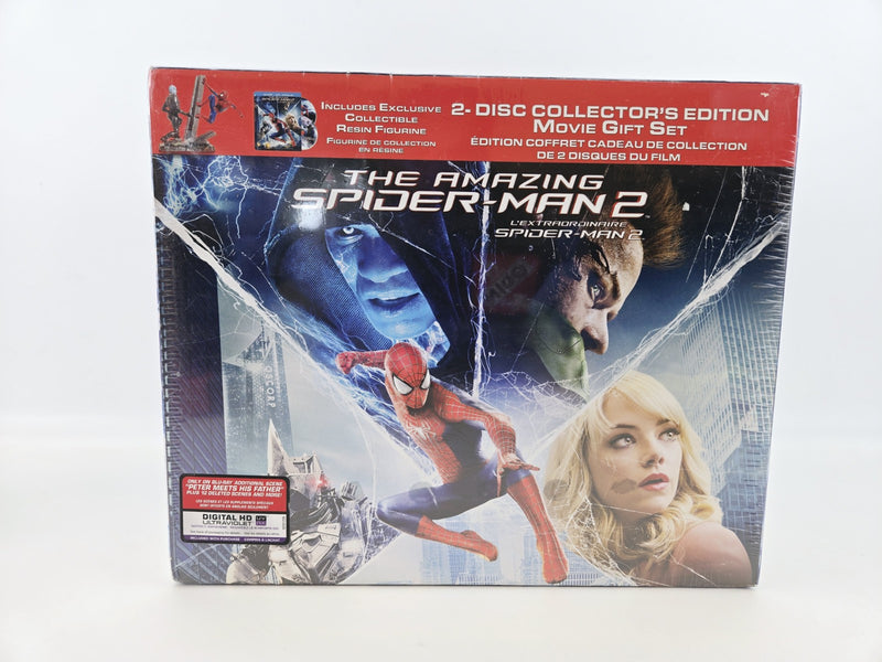 AMAZING SPIDER-MAN 2 CANADIAN 2 DISC COLLECTOR'S EDITION MOVIE SET + 2 FIGURINES